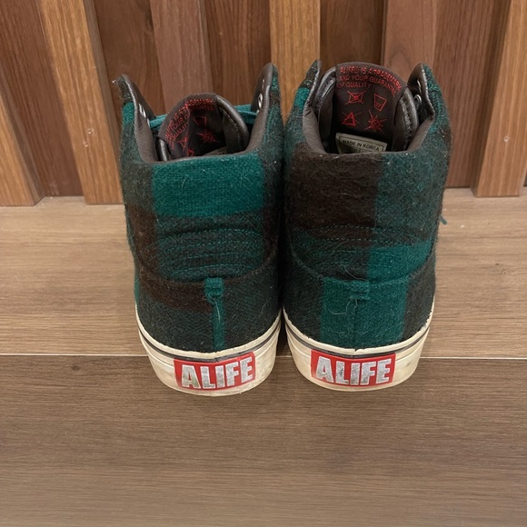 Alife nyc high-top checkered sneakers. - Picture 5 of 9